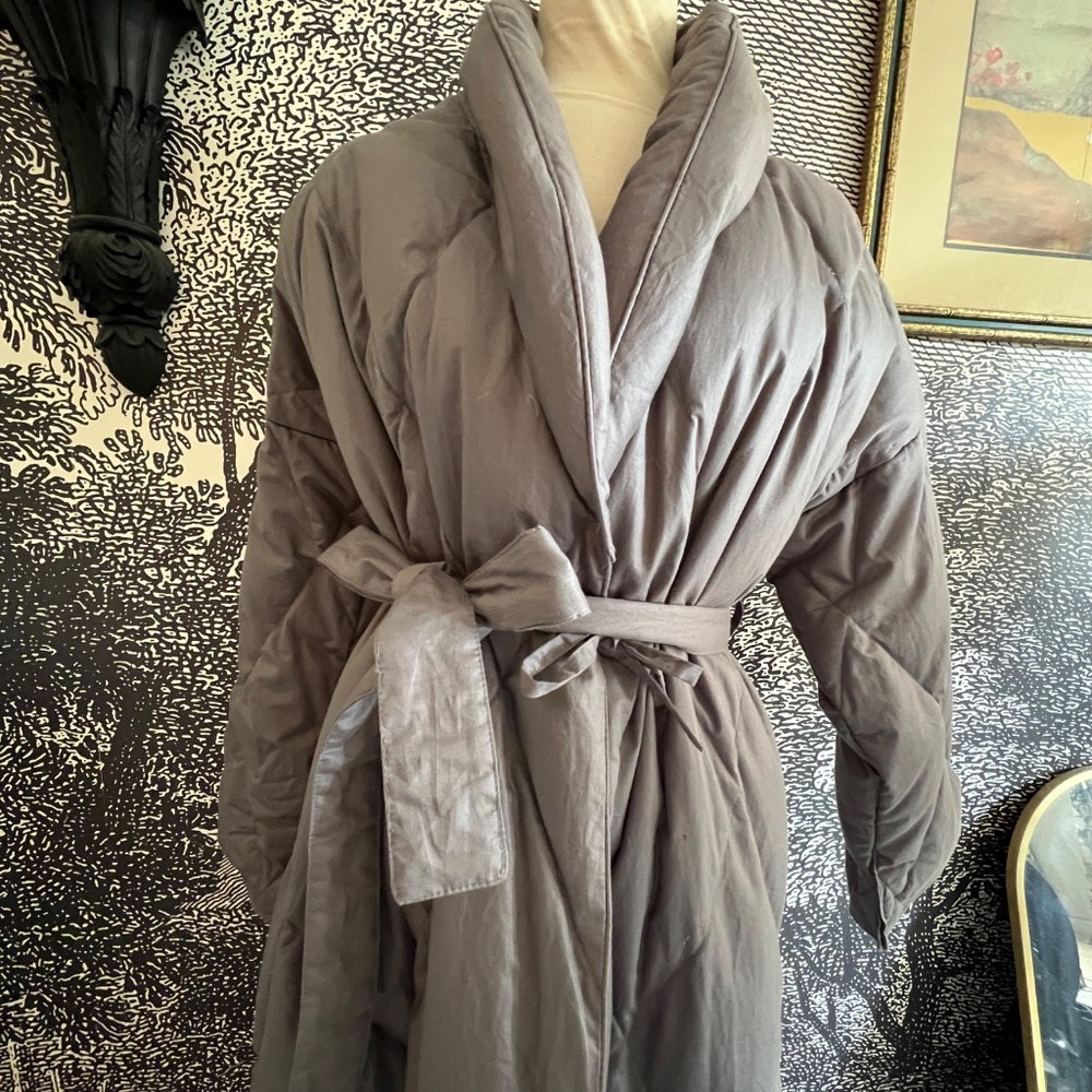 Warm Things Quilted Down Robe Small